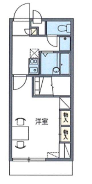 レオパレス宮南(1K/2階)の間取り写真