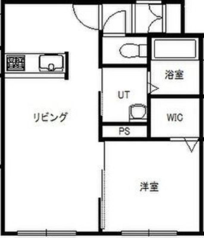 ポラリス元町(1LDK/2階)の間取り写真