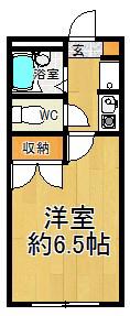 レオパレス三輪III(1K/1階)の間取り写真