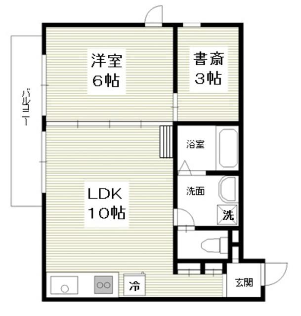 ATRIUM・T(1SLDK/2階)の間取り写真