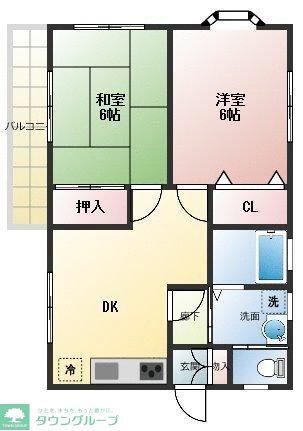 青砥中村ビル(2DK/3階)の間取り写真