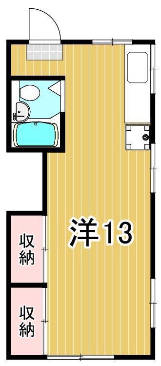 エムイーシービル(ワンルーム/3階)の間取り写真