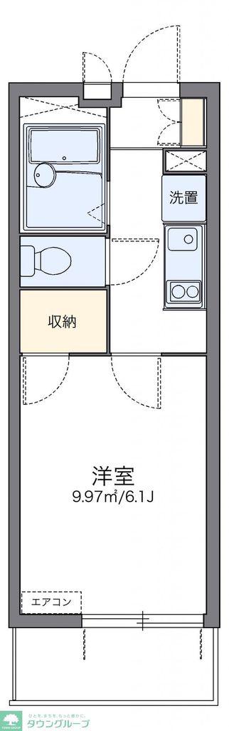 レオパレスマイン金山(1K/4階)の間取り写真