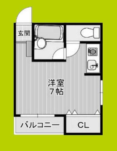 第2八杉ビルメディパーク(ワンルーム/4階)の間取り写真