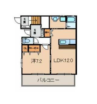 フレールリアン東照宮I(1LDK/1階)の間取り写真