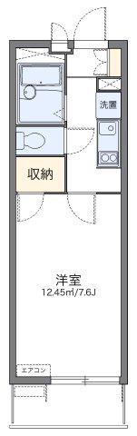 レオパレスムーンライトスクエア(1K/2階)の間取り写真