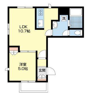 メゾン ボヌール(1LDK/1階)の間取り写真