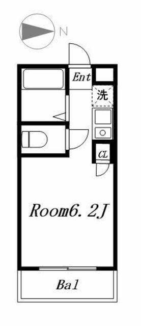 パティオ中野(ワンルーム/3階)の間取り写真