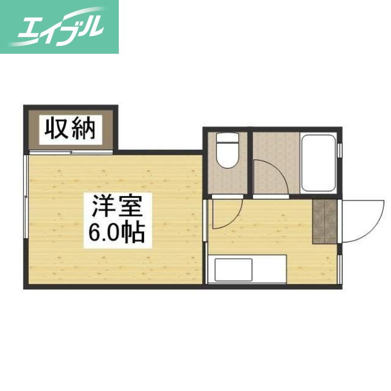 プレール高柳I(1K/1階)の間取り写真