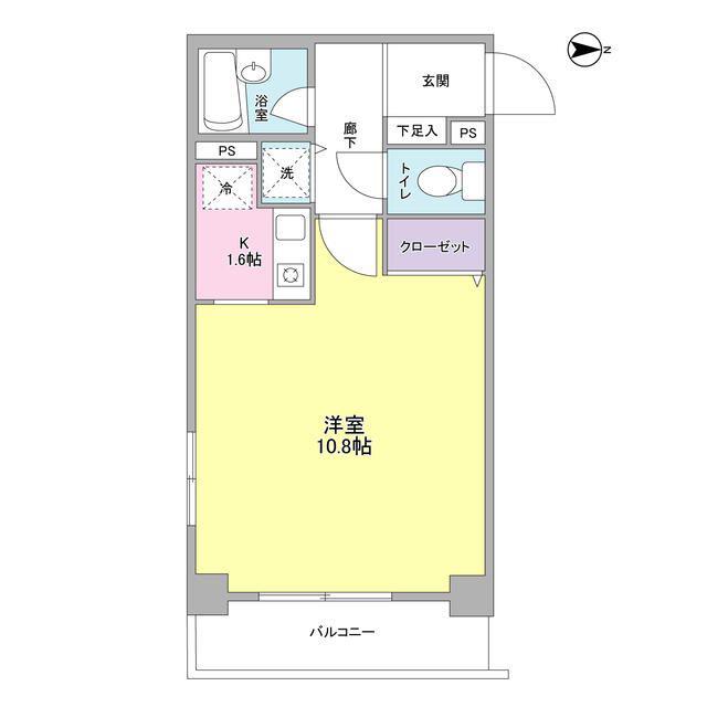 リエータ大塚(1K/3階)の間取り写真