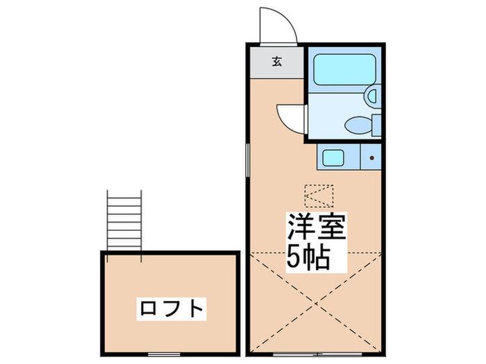 ベルビー野方(ワンルーム/1階)の間取り写真