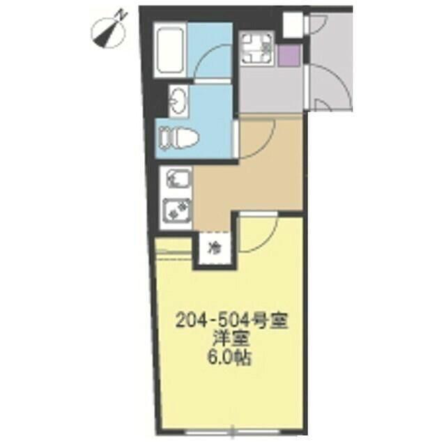 COMFORT YOKOHAMA(1K/2階)の間取り写真