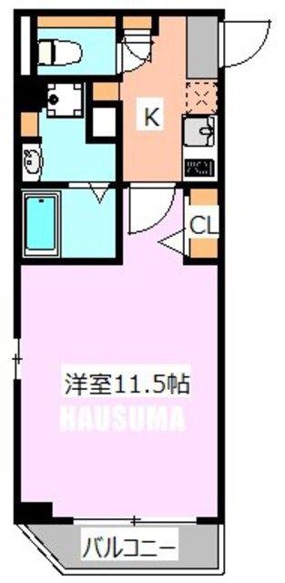フィオーレ駒込(1K/2階)の間取り写真