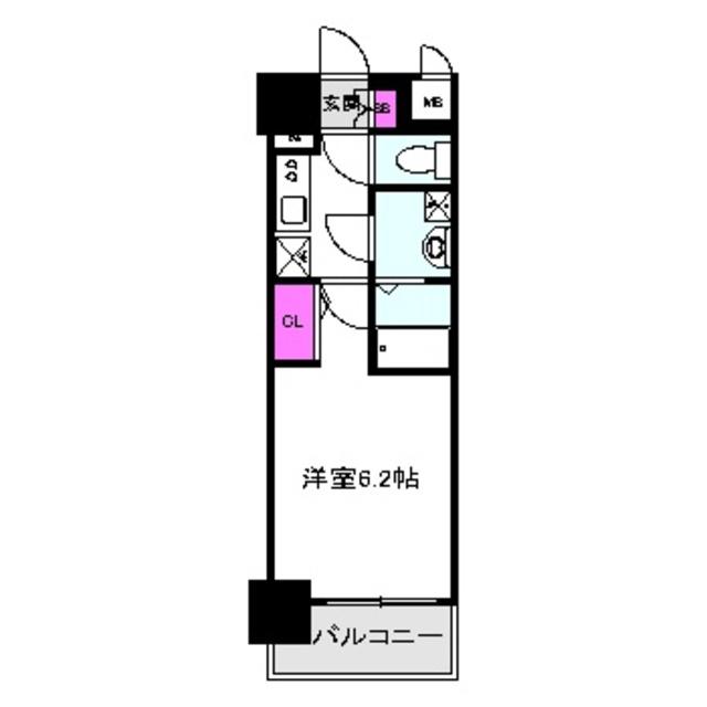エスリード大阪京橋フロレゾン(1K/7階)の間取り写真