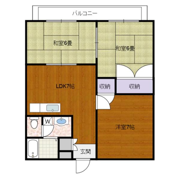 レジデンス三笠山(3LDK/3階)の間取り写真