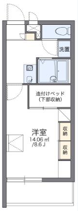 レオパレスグランプリ(1K/1階)の間取り写真