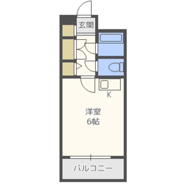 アルテハイム大野城(1K/7階)の間取り写真