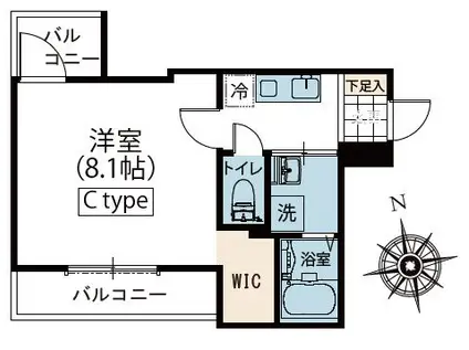コルサ武蔵野(1K/2階)の間取り写真