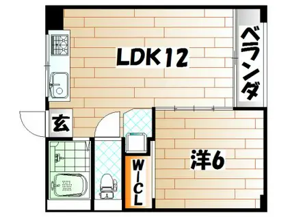 JONO APARTMENT(1LDK/5階)の間取り写真