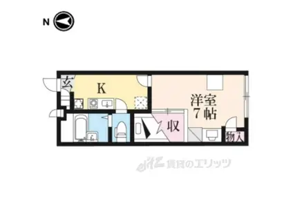 レオパレスジョーウンⅢ番館(1K/2階)の間取り写真