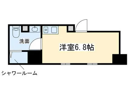 アーベックス天六(ワンルーム/1階)の間取り写真
