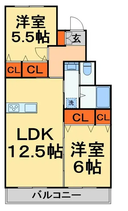 ヴェルディ壱番館 2階階 間取り