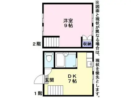 カレッジレジデンス蔵部ハウス(1DK/1階)の間取り写真