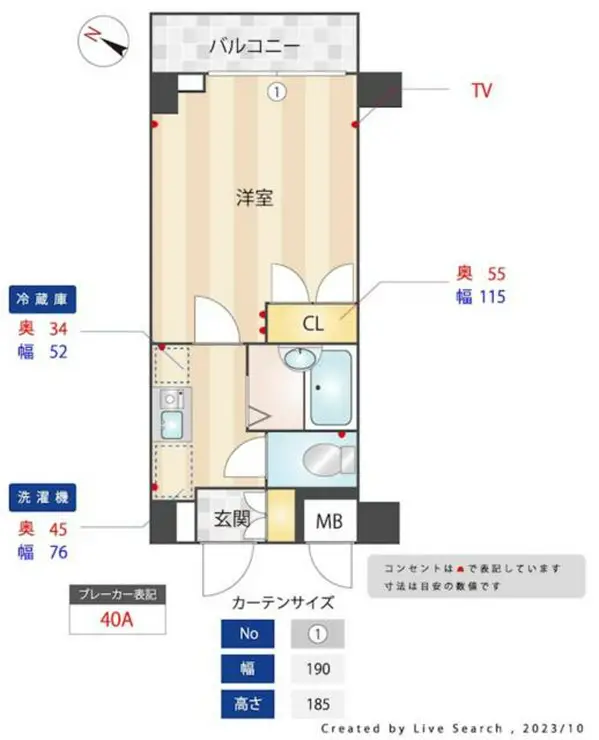 メインステージ不動前 7階階 間取り