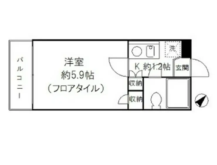 エクセレント中井 2階階 間取り