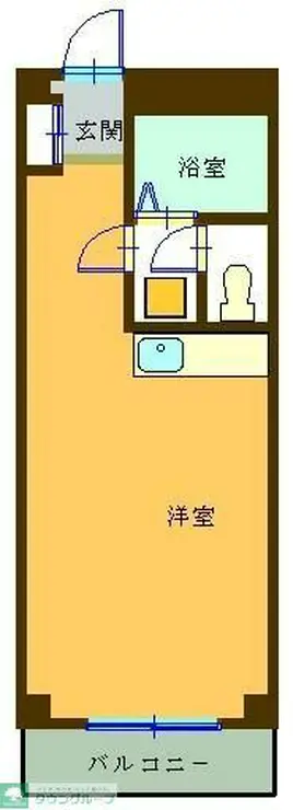 アイロン若林 2階階 間取り