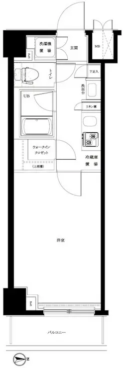 ルーブル板橋区役所前 4階階 間取り