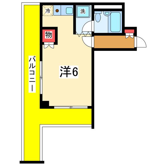 リバティプラザ本町(ワンルーム/10階)の間取り写真