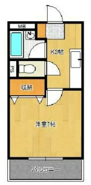メルベーユ北原台 2階階 間取り