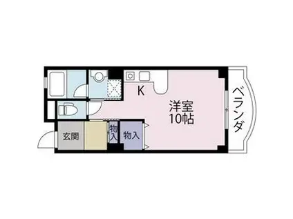 静清第三ハイツ(1K/1階)の間取り写真