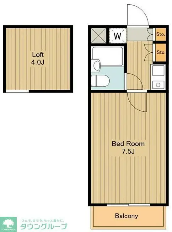 アップルハウス青山 1階階 間取り