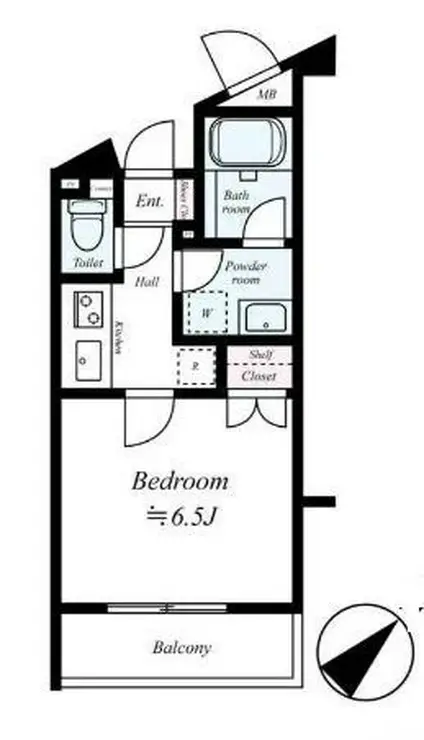 グリフィン武蔵中原・スクエアコート 4階階 間取り