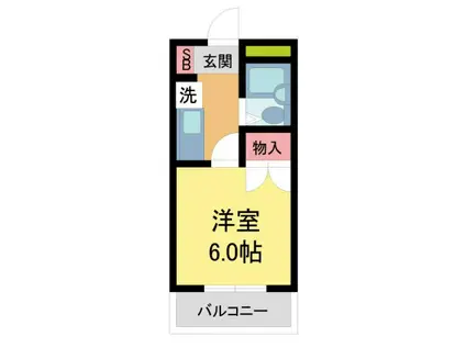 ハイツ エリーゼ(1K/2階)の間取り写真