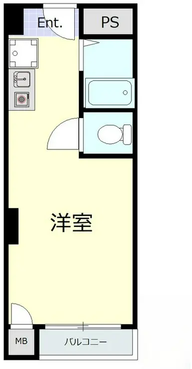 シャルマン築地明石町 3階階 間取り