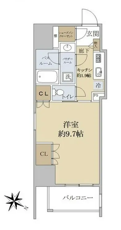シティハウス東麻布 14階階 間取り