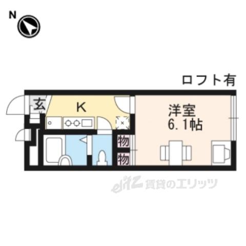 レオパレスT 大窪(1K/2階)の間取り写真
