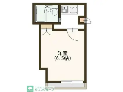 センチュリー21(1K/2階)の間取り写真