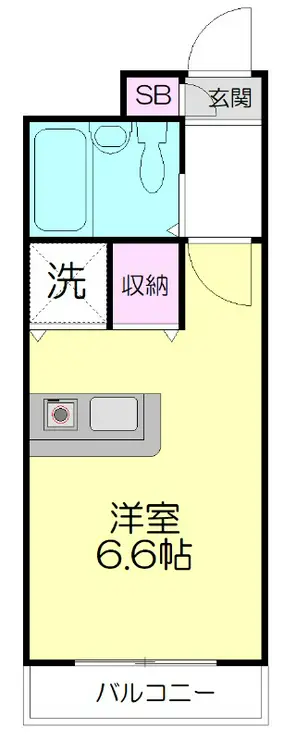 サンガーデン元郷 B 3階階 間取り