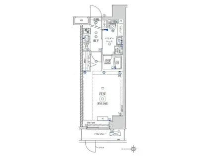ARTESSIMO LATO(1K/15階)の間取り写真