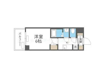 プレサンス大正エミナンス(1K/7階)の間取り写真