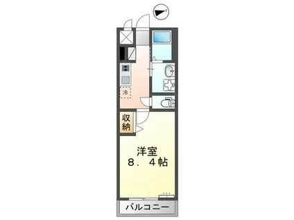 メゾン・グレース(1K/2階)の間取り写真