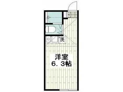 リム・カンパーナ上大岡(ワンルーム/2階)の間取り写真