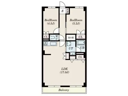 相模大野マンション(2LDK/3階)の間取り写真