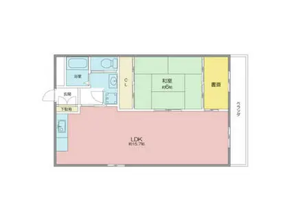 VG.TREE 西棟(1LDK/4階)の間取り写真