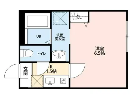 LAVIE AKITSU(1K/1階)の間取り写真