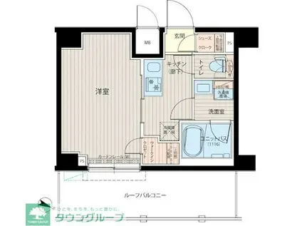 ルーブル中板橋六番館(1K/7階)の間取り写真